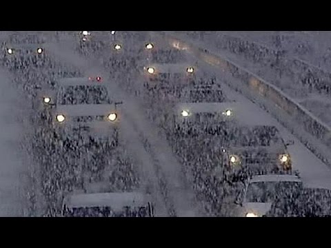 Neve sul sud della Francia, centinaia di automobilisti bloccati per ore