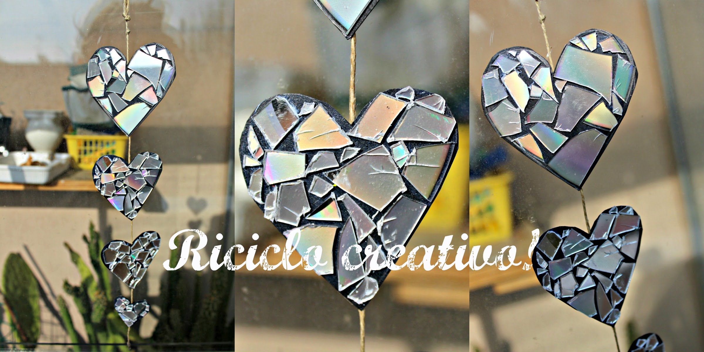 RICICLO CREATIVO: come RIUTILIZZARE un CD // VALENTINE’S DAY INSPIRATION