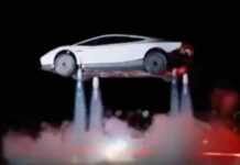 Ecco la prima auto volante di Tesla con razzi di SpaceX – video